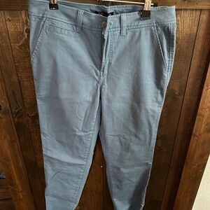 Women's Blue Ankle Cropped Pants